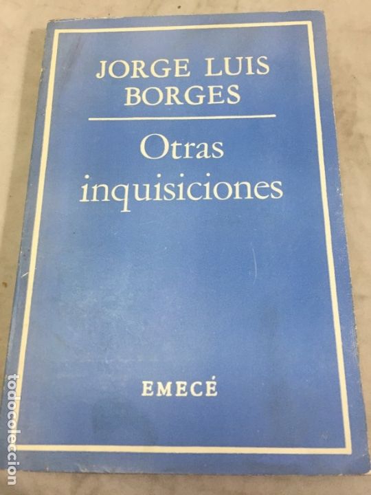 Libros de segunda mano: JORGE LUIS BORGES Otras inquisiciones- EMECE Obras completas 8 - Foto 1