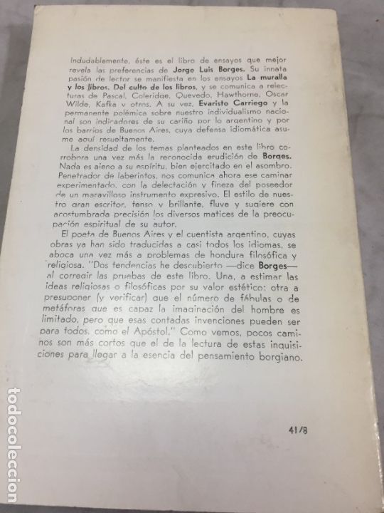 Libros de segunda mano: JORGE LUIS BORGES Otras inquisiciones- EMECE Obras completas 8 - Foto 10