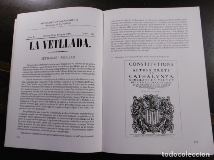 Libros de segunda mano: LA RENAIXEN&Ccedil;A A GIRONA. ANTOLOGIA TEXTOS I DOCUMENTS. PEP VILA. - Foto 2