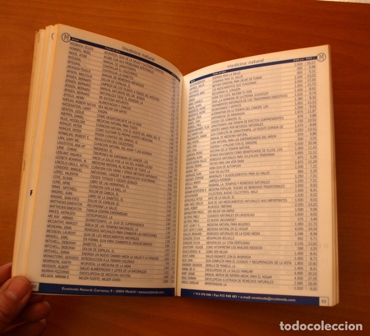 Libros de segunda mano: Selecci&oacute;n de libros - Ecotienda Natural - A&ntilde;o 2000 - Foto 3