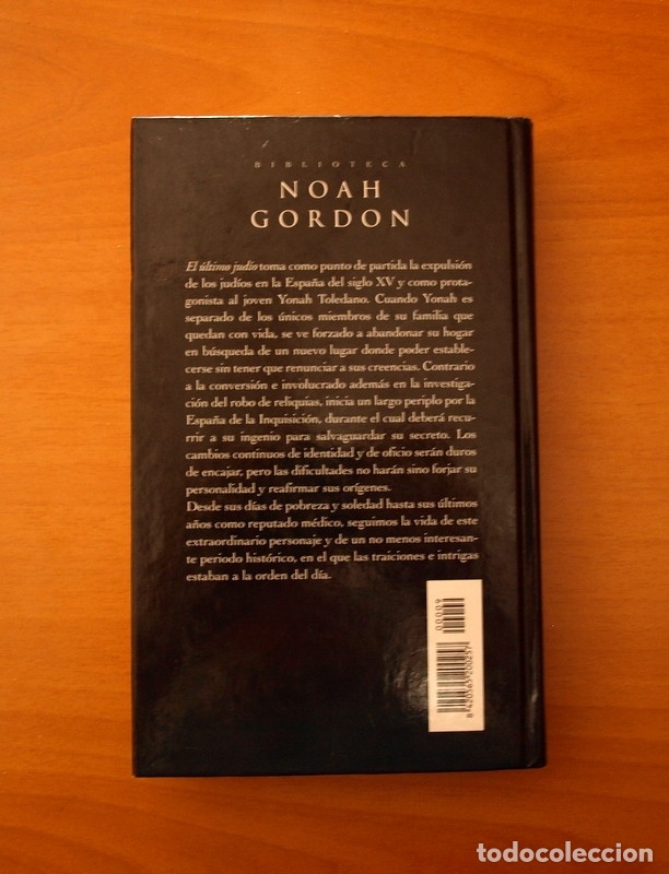 Libros de segunda mano: El &Uacute;ltimo Judio - Biblioteca Noah Gordon - Ediciones B 1999 - Foto 3