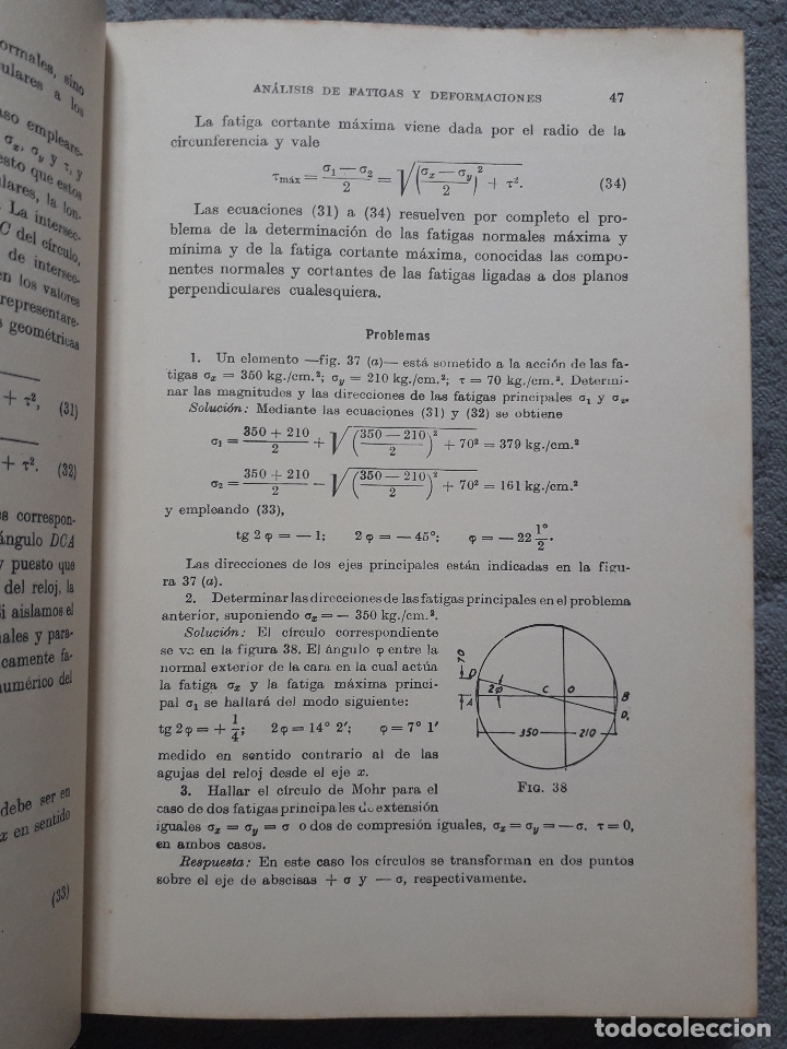 Libros de segunda mano: Resistencia de los Materiales. S. Timoshenko. A&ntilde;o 1967. - Foto 3