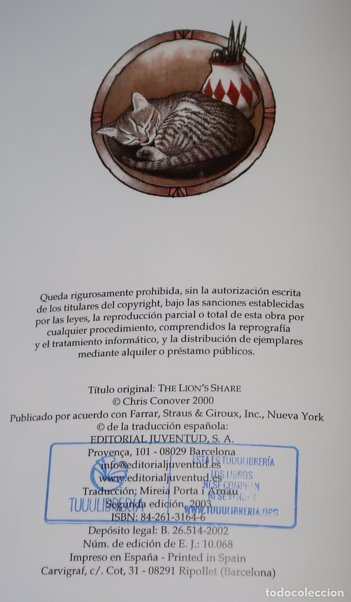 Libros de segunda mano: Un tesoro para compartir - Chris Conover - Editorial Juventud (2002) - Foto 4