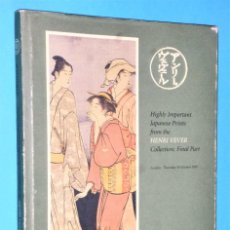 Libros de segunda mano: HIGHLY IMPORTANT JAPANESE PRINTS FROM THE HENRI VEVER. COLLECTION: FINAL PART