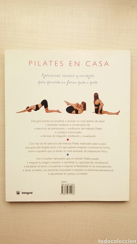 Libros de segunda mano: Pilates en casa. Ann Crowther. RBA integral, 2006. - Foto 3