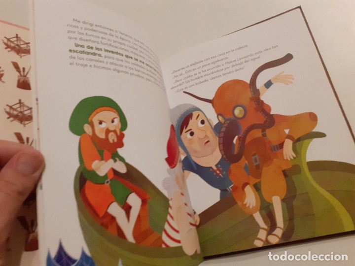 Libros de segunda mano: Leonardo da Vinci, colecci&oacute;n mis peque&ntilde;os heroes - Foto 3