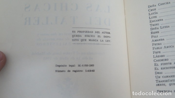 Libros de segunda mano: LAS CHICAS DEL TALLER. JUAN IGNACIO LUCA DE TENA - Foto 2