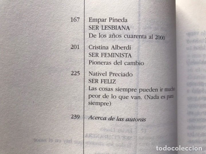 Libros de segunda mano: Ser mujer. Edici&oacute;n de Laura Freixas - Foto 7
