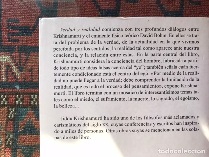 Libros de segunda mano: Verdad y realidad. Krishnamurti. Kairos - Foto 3