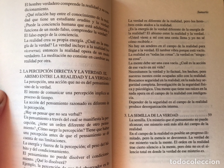Libros de segunda mano: Verdad y realidad. Krishnamurti. Kairos - Foto 6