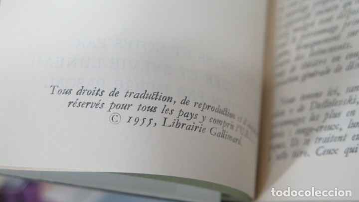 Libros de segunda mano: 1955.- LES DEMONS. DOSTOIEVSKI. PLEAIDE - Foto 2