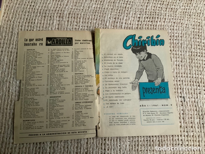 Libros de segunda mano: CHIRIB&Iacute;N A&Ntilde;O I 1961 NUM 9 - Foto 2