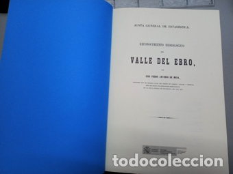 Libros de segunda mano: PEDRO ANTONIO DE MESA: reconocimiento Hidrol&oacute;gico del Valle del Ebro.