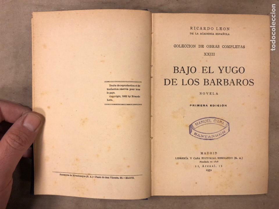 Libros de segunda mano: LOTE DE 14 OBRAS DE RICARDO LE&Oacute;N. Ver descripci&oacute;n. - Foto 20