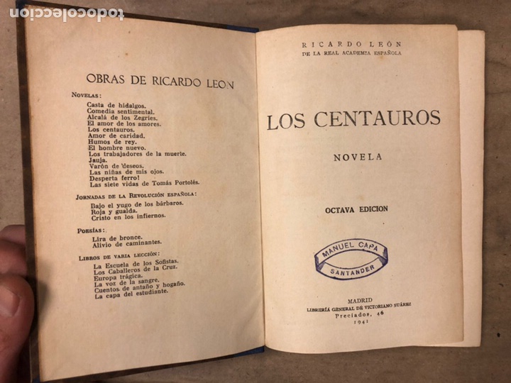 Libros de segunda mano: LOTE DE 14 OBRAS DE RICARDO LE&Oacute;N. Ver descripci&oacute;n. - Foto 28