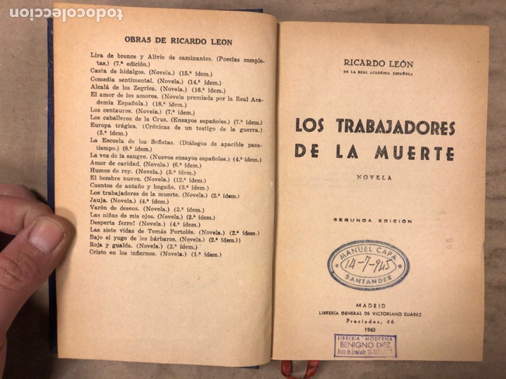 Libros de segunda mano: LOTE DE 14 OBRAS DE RICARDO LE&Oacute;N. Ver descripci&oacute;n. - Foto 44