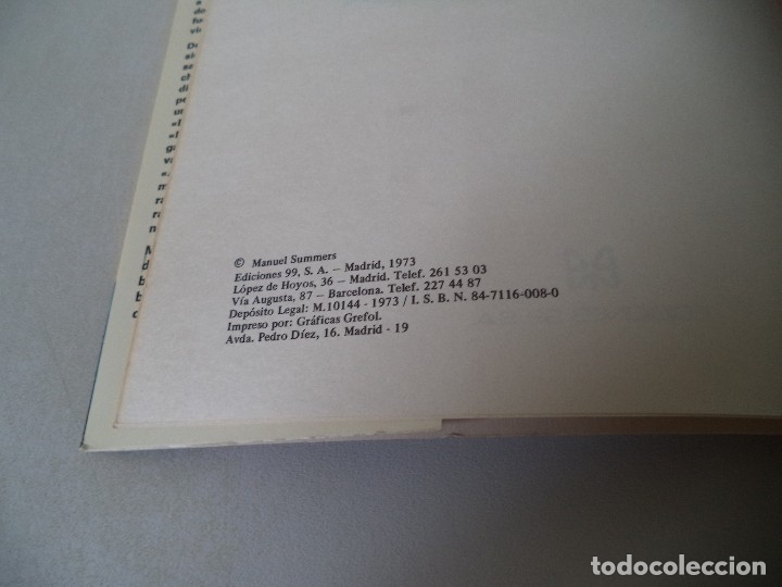 Libros de segunda mano: LOS PECADOS DEL SUMMERS.Manuel Summers. - Foto 4
