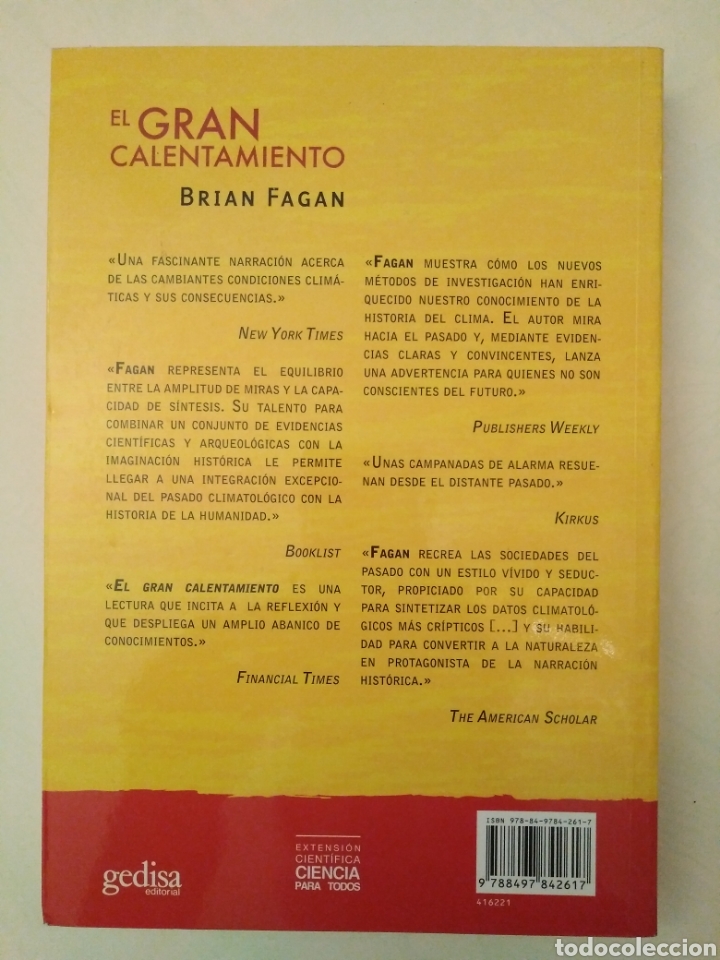 Libros de segunda mano: El gran calentamiento/ Brian Fagan - Foto 2