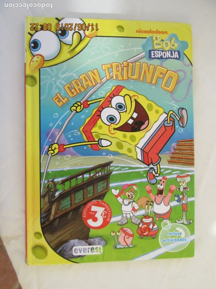 Libros de segunda mano: BOB ESPONJA - NICKELODEON - EL GRAN TRIUNFO - EVEREST - 2010. - Foto 1