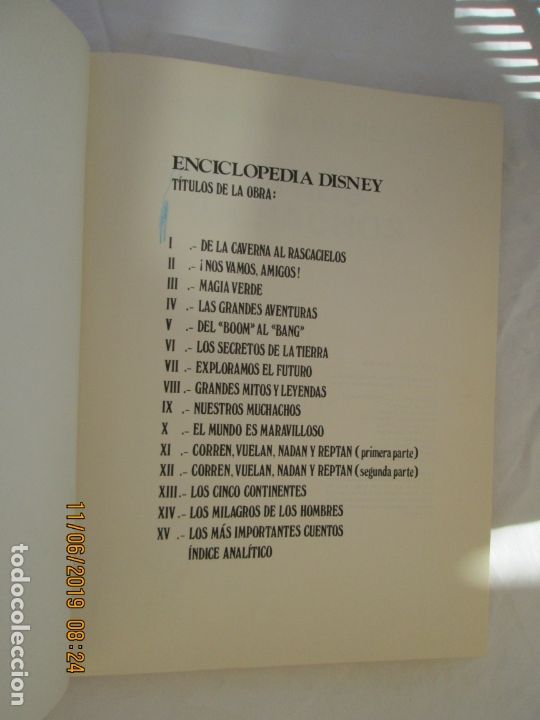 Libros de segunda mano: ENCICLOPEDIA DISNEY  - NUESTROS MUCHACHOS - BURU LAN EDICIONES 1973. - Foto 2