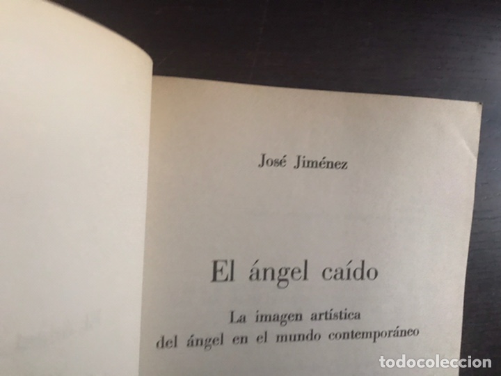 Libros de segunda mano: El &aacute;ngel ca&iacute;do. Jos&eacute; Jim&eacute;nez - Foto 3