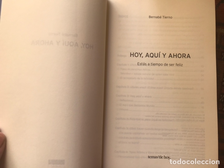 Libros de segunda mano: Hoy, aqu&iacute; y ahora. Bernab&eacute; tierno. Como nuevo - Foto 4