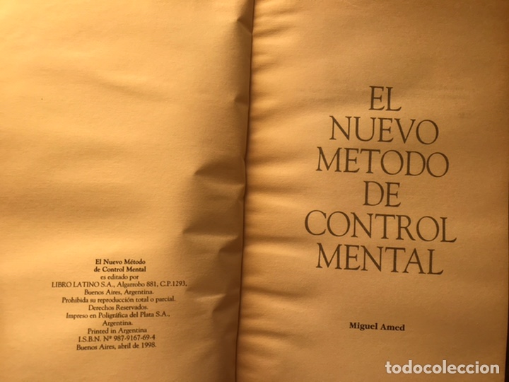 Libros de segunda mano: Control mental. El nuevo m&eacute;todo. Miguel Amed - Foto 3