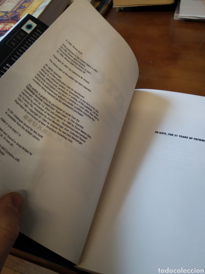 Libros de segunda mano: ATOM. LAWRENCE M. KRAUSS #3243 - Foto 3