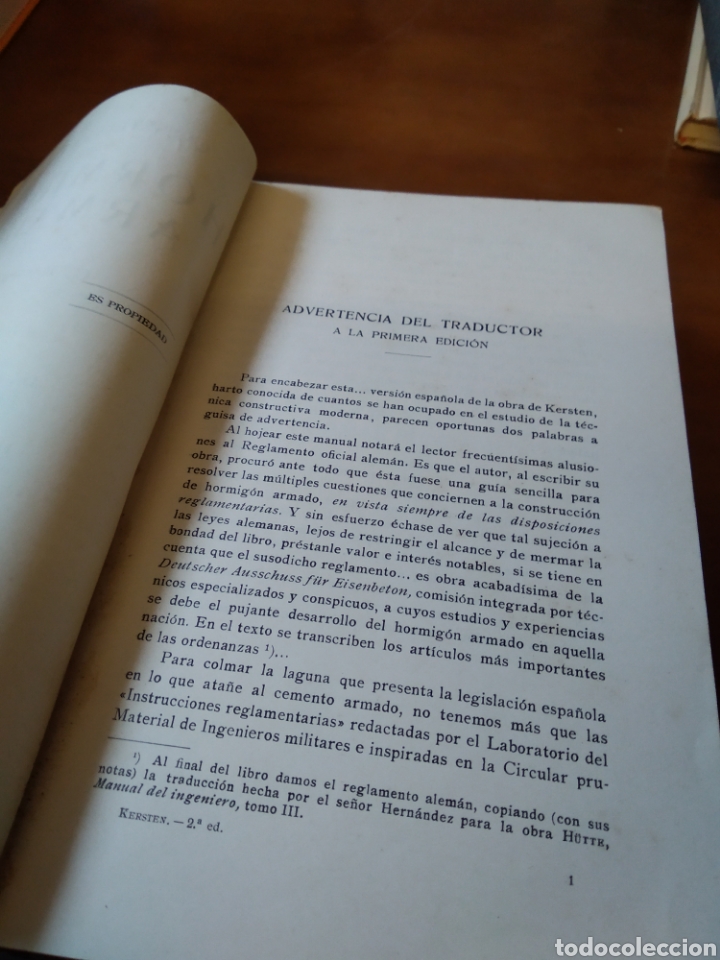 Libros de segunda mano: CONSTRUCCIONES DE HORMIG&Oacute;N ARMADO. KERSTEN #3241 - Foto 3
