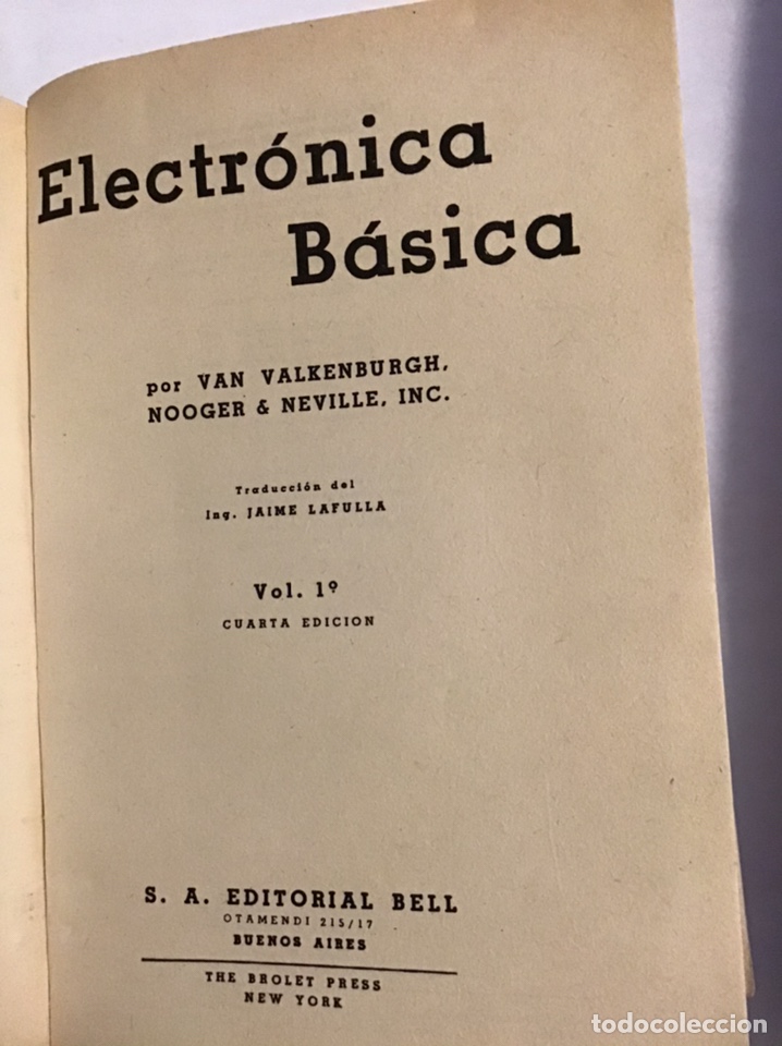 Libros de segunda mano: Electr&oacute;nica b&aacute;sica por Van Valkerburg - Foto 3