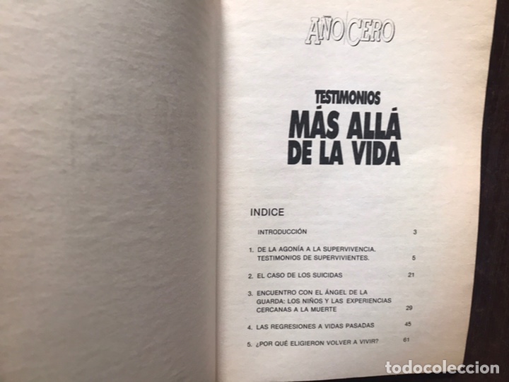 Libros de segunda mano: Testimonios m&aacute;s all&aacute; de la vida. A&ntilde;o cero - Foto 2