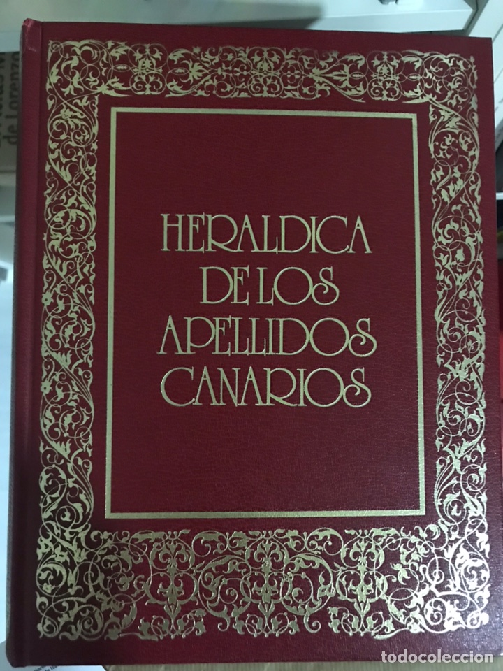 Libros de segunda mano: Her&aacute;ldica de los apellidos canarios 2 Tomos - Foto 1