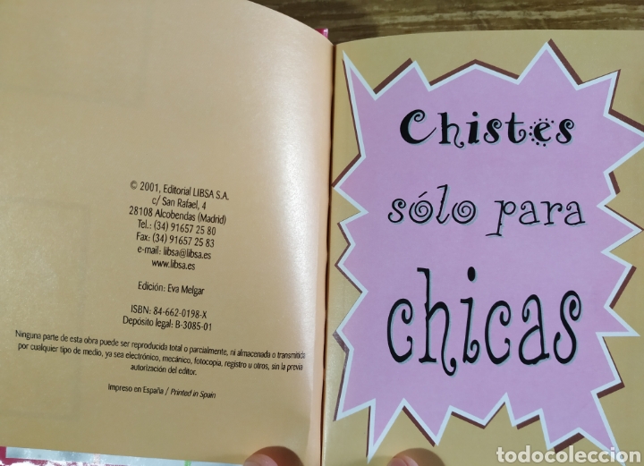 Libros de segunda mano: Libro - Minichistes solo para chicas (2001) Libsa - Foto 2
