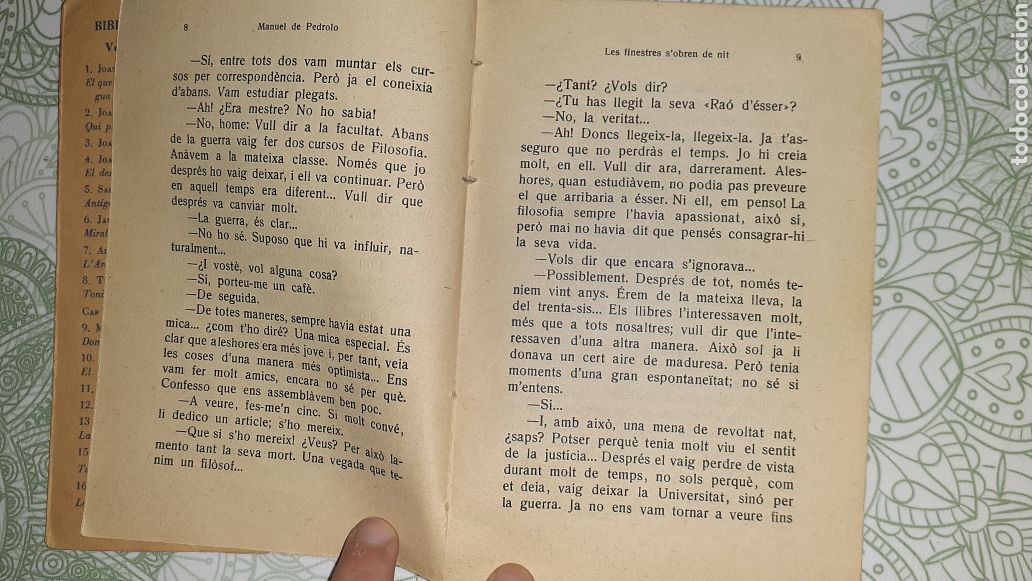 Libros de segunda mano: Libro en Catal&aacute;n Manuel de Pedrolo Les finestres sobren de nit RAIXA - Foto 4