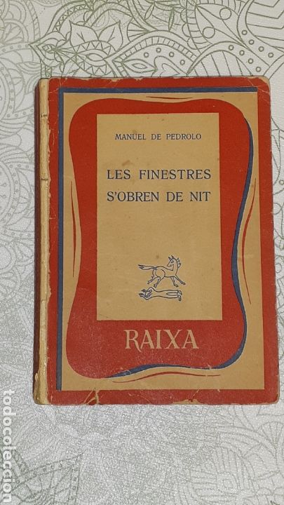 Libros de segunda mano: Libro en Catal&aacute;n Manuel de Pedrolo Les finestres sobren de nit RAIXA - Foto 1