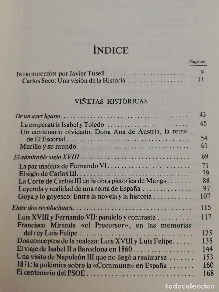 Libros de segunda mano: VI&Ntilde;ETAS HIST&Oacute;RICAS (CARLOS SECO SERRANO) - Foto 3