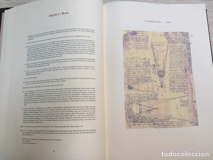 Libros de segunda mano: Libro facs&iacute;mil Codex- Codice Leicester. Leonardo da Vinci. - Foto 7