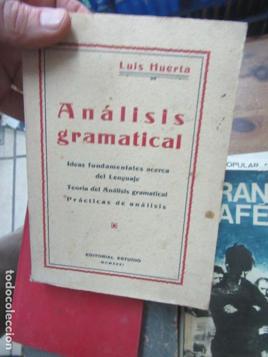 Libros de segunda mano: An&aacute;lisis gramatical, Luis Huerta. L.19830 - Foto 1