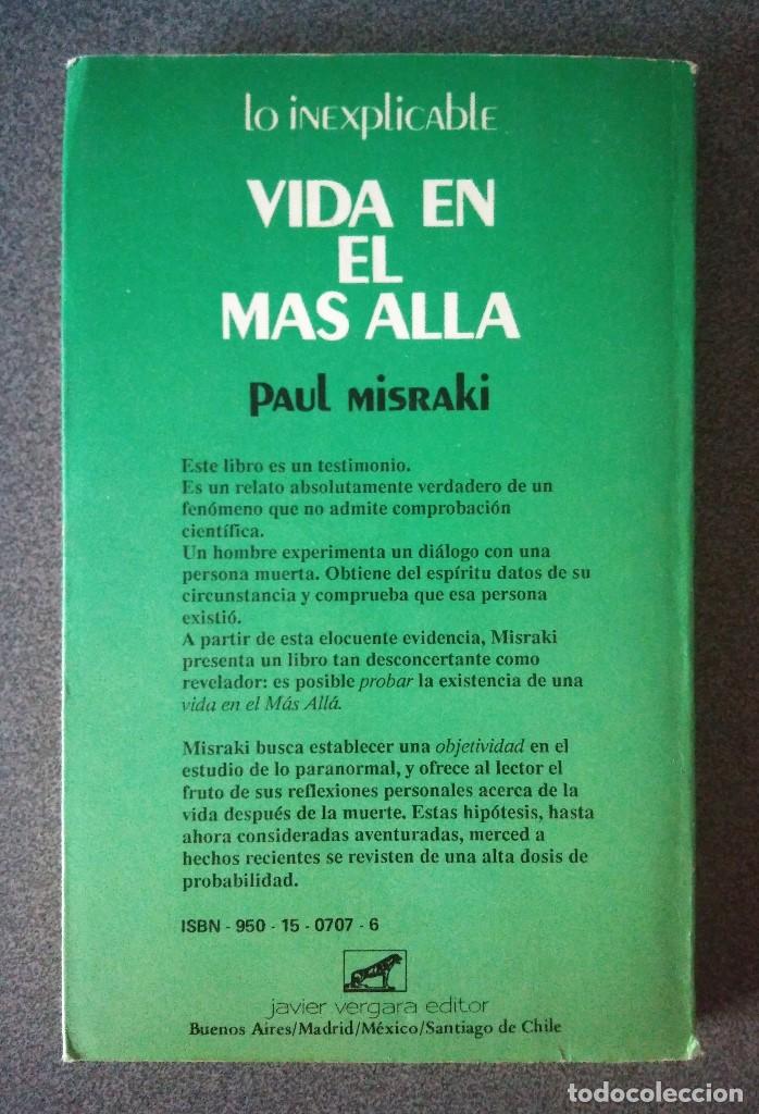 Libros de segunda mano: Vida en el Mas All&aacute; Paul Misraki - Foto 2