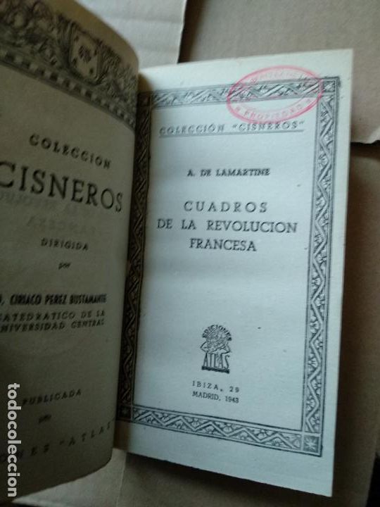 Libros de segunda mano: Cuadros de la Revoluci&oacute;n Francesa.A. de Lamartine, - Foto 2
