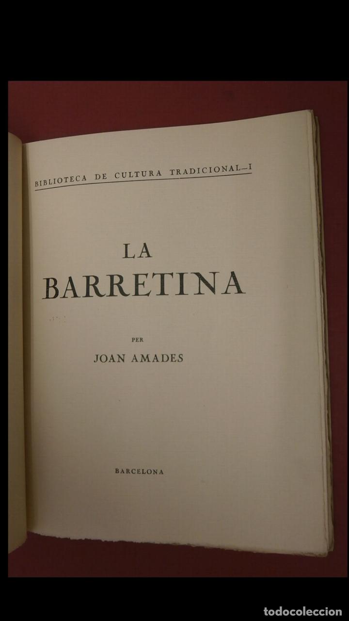 Libros de segunda mano: La barretina. Joan Amades - Foto 2