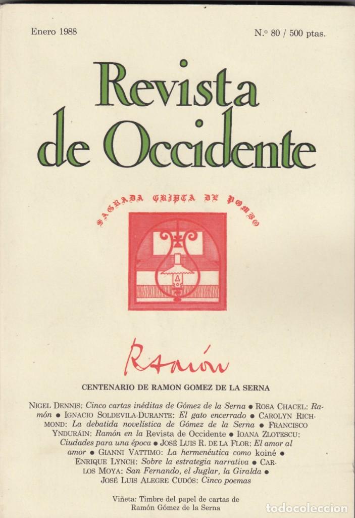 Libros de segunda mano: Ram&oacute;n - Centenario de Ram&oacute;n G&oacute;mez de la Serna - Revista de Occidente - 80. - AAA - Foto 1