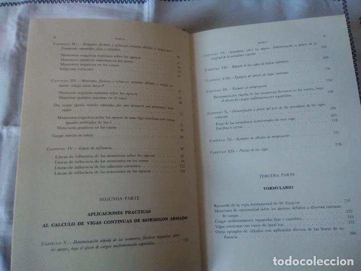 Libros de segunda mano: 14-CALCULO RAPIDO DE VIGAS CONTINUAS, Reimbert, 1976 - Foto 6