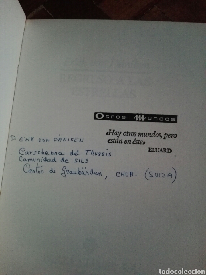 Libros de segunda mano: Libro Regreso a las estrellas de Erich von Daniken - Foto 3