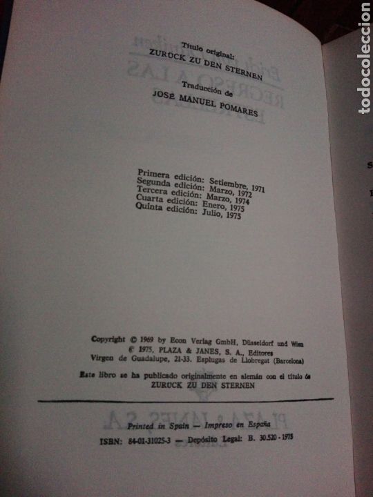 Libros de segunda mano: Libro Regreso a las estrellas de Erich von Daniken - Foto 4