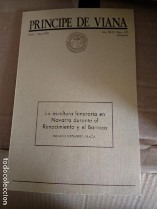 Libros de segunda mano: R. Fern&aacute;ndez Gracia. La escultura funeraria en Navarra durante el Renacimiento y el Barroco. 1988.
