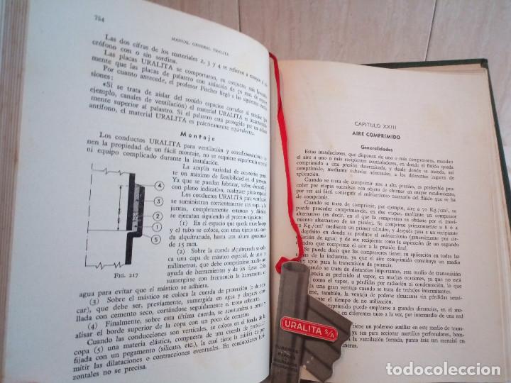 Libros de segunda mano: 6-MANUAL GENERAL DE URALITA, editorial dossat, 1956 - Foto 17