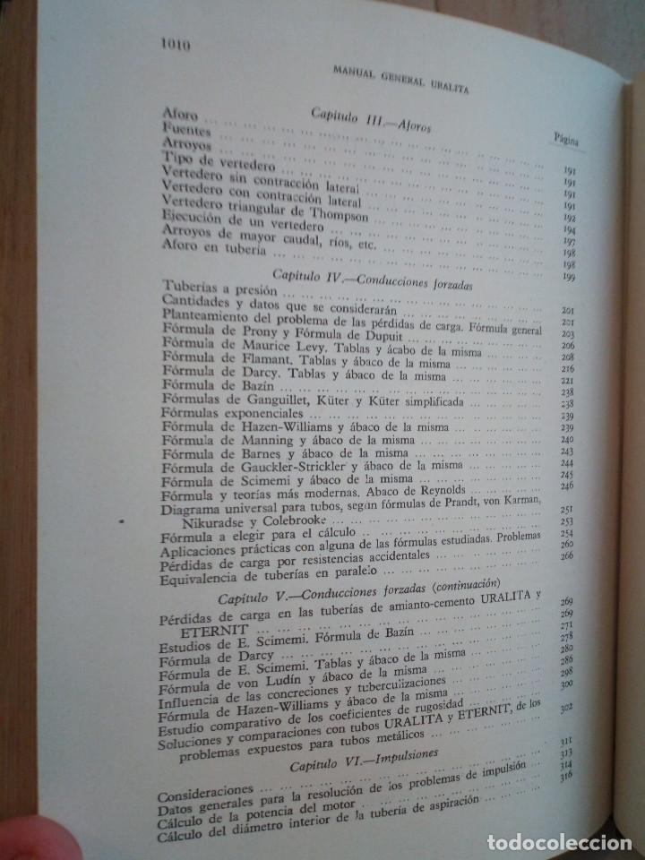 Libros de segunda mano: 6-MANUAL GENERAL DE URALITA, editorial dossat, 1956 - Foto 21