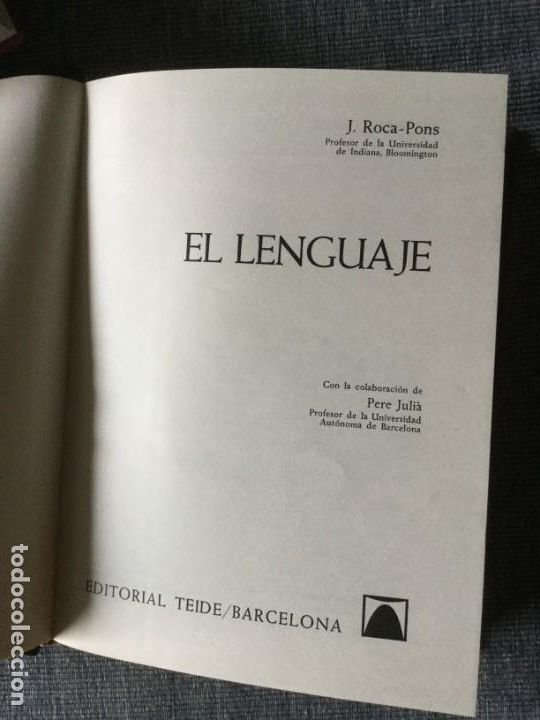 Libros de segunda mano: El lenguaje. J. Roca Pons. - Foto 3