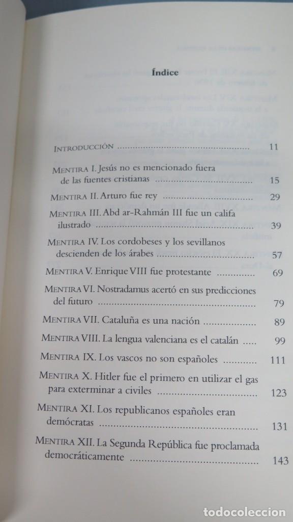 Libros de segunda mano: MENTIRAS DE LA HISTORIA DE USO COMUN. CESAR VIDAL - Foto 2